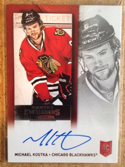2013 Panini Panini Contenders Michael Kostka rookie ticket auto #152