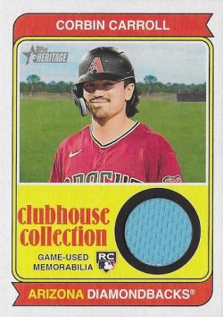 2023 Topps Topps Heritage Clubhouse Collection Corbin Carroll
