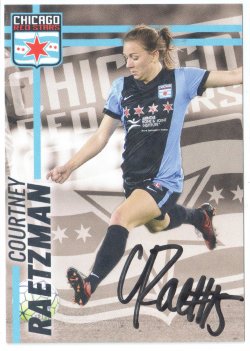 2016  Chicago Red Stars Team Set Courtney Raetzman IP Auto