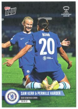 2022 Topps Now UWCL Sam Kerry & Pernille Harder
