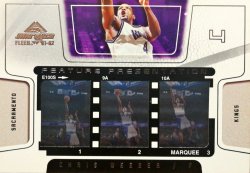2001-02 Fleer Marquee Feature Presentation Triples Chris Webber #ed 7/100