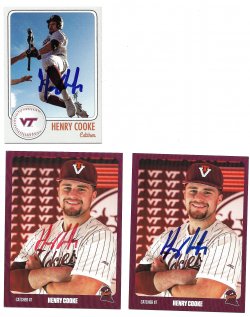 2025 Varsity Trading Cards Custom IP Henry Cooke 4/13/25