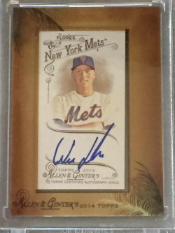 2014 Topps Allen Ginter Wilmer Flores Allen Ginter Mini Auto