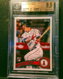 2011 Topps Update Mike Trout Rookie