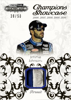 2012 Press Pass Showcase Racing (firesuit) Jimmie Johnson