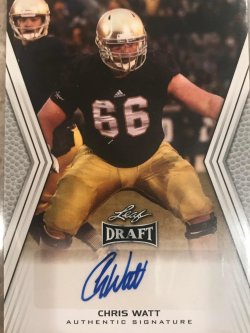 2014 Leaf Draft Chris Watt A-CW1