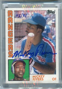 2004 Topps Originals Signature Edition: Mickey Rivers (1984 Topps)
