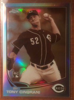 2013 Topps Chrome Sepia Refractor Tony Cingrani