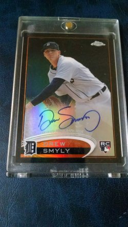 2012 Topps chrome Drew Smyly black auto