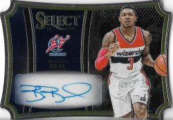 2014-15  Select Die-Cut Autographs Bradley Beal #ed 10/25