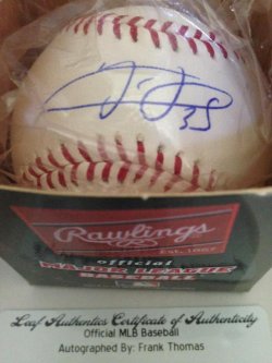  Rawlings  Frank Thomas Signed Baseball