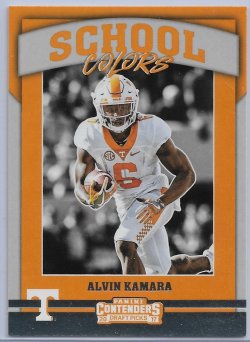 2017 Panini Contenders Draft Picks Alvin Kamara School Colors Insert