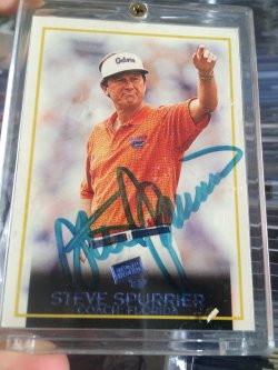 1997  Press Pass Steve Spurrier Autograph
