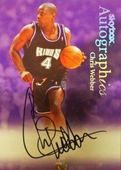 1999-00 Skybox Premium Autographics Chris Webber