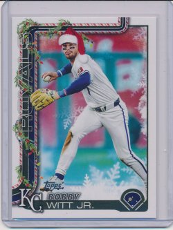    Bobby Witt Jr. 2025 Topps Holiday Short Prints (santa hat)