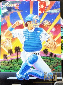 1994 Fleer Baseball Mike Piazza Pro-Vision Insert