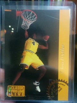 1993-94 Pro Line Live Chris Webber RC LP #/40,000