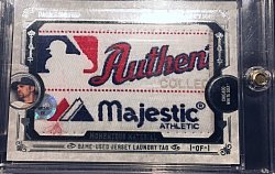 2015 Topps Museum Collection Paul Konerko Momentous Material Laundry Tag