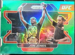 2022 Panini Prizm UFC Jon Jones Green Prizm