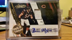 2016 Panini Absolute tools of the trade Brian urlacher auto 6/25
