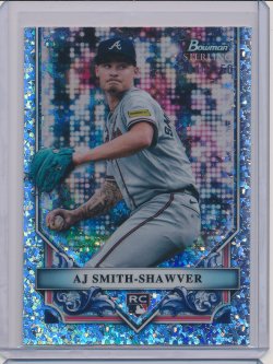    AJ Smith-Shawver 2024 Bowman Sterling Rookies Mini Diamond Refractor RC /150