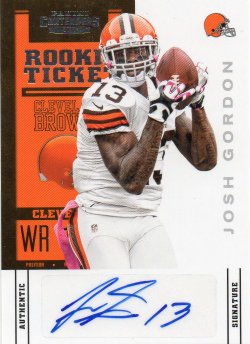 2012 Panini Playoff Contenders Josh Gordon
