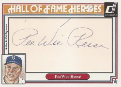 2015  Custom Hall of Fame Heroes Autographs Pee Wee Reese