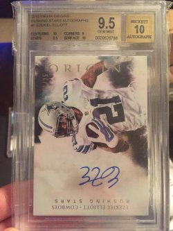 2016 Panini Origins Ezekiel Elliott Rushing Stars Auto/25