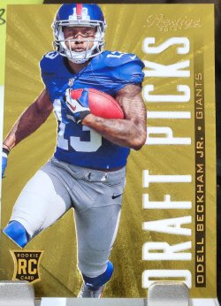 2014 Panini Black Friday Odell Beckham Jr. Prestige Draft Picks Gold