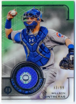 2019 Topps Tribute Stamp of Approval Relics Green Willson Contreras