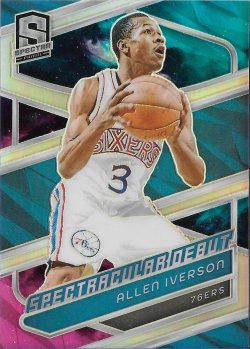 2023-24 Panini Spectra Spectracular Debut Nebula Allen Iverson #ed 1/1