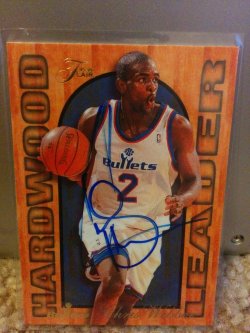 1995-96 Fleer Flair Chris Webber Hardwood Leaders Autograph