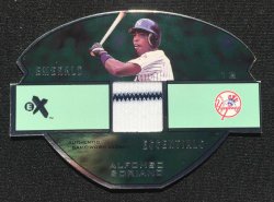 2003 Fleer E-X Emerald Essentials Game Jersey 250 AS Alfonso Soriano