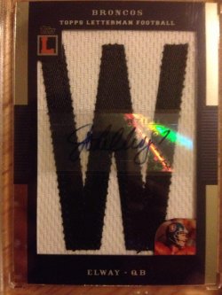 2008 Topps Letterman John Elway letterman auto/5