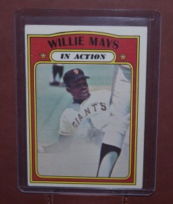 1972 Topps  Willie Mays In Action