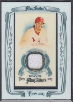 2013 Topps Allen & Ginter Jered Weaver Framed Jersey Relic