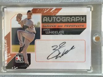 2011  Heroes And Prospects Zack Wheeler Silver Version Auto
