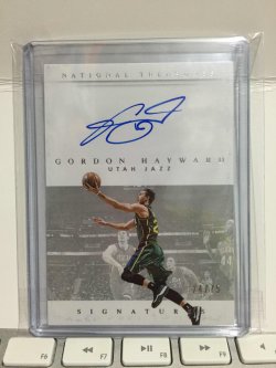 2015 Panini National Treasures Gordon Hayward Signatures