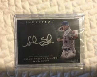 2017 Topps Inception Noah syndergaard auto (silver signings)
