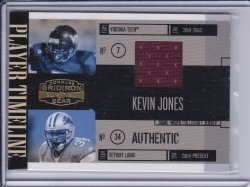    Kevin Jones 2006 Gridiron Gear Player Timeline Jerseys /200