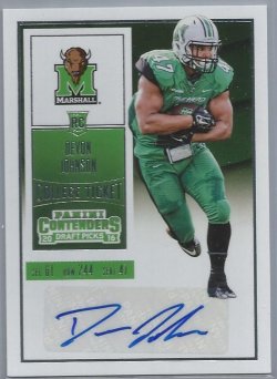2016 Panini Contenders Draft Picks Devon Johnson College Ticket Autograph