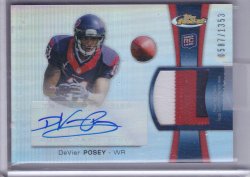 2012 Topps Finest Rookie Patch Autographs Refractors Devier Posey