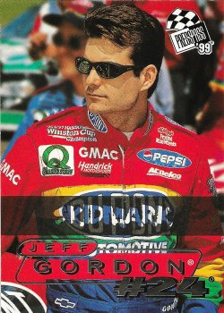 1997 Press Pass Racing Tire Skidmarks  Jeff Gordon