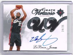 2007 Upper Deck Ultimate LeBron James Virtuoso Jersey Auto 