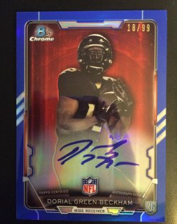 2015 Bowman Chrome Dorial Green-Beckham Autographed RC # 18/99