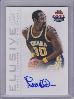 2013 Panini Past and Present George McGinnis Elusive Ink
