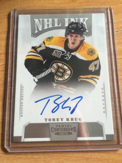 2013 Panini Contenders Torey Krug NHL Ink