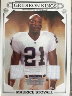 2007 Donruss Threads Maurice Stovall Gridiron Kings CGK-36 243/250