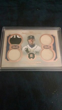 2013 Topps museum austin Jackson patch