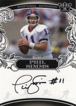    Phil Simms 2022 Sport Kings Autograph